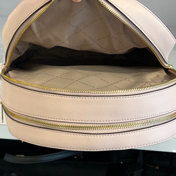 Michael Kors Jaycee Large Zip Pocket Backpack MK Pink - Picture 6 of 10